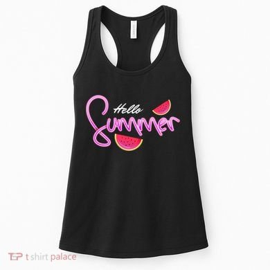 Hello Summer Watermelon Retro Women's Tank Top