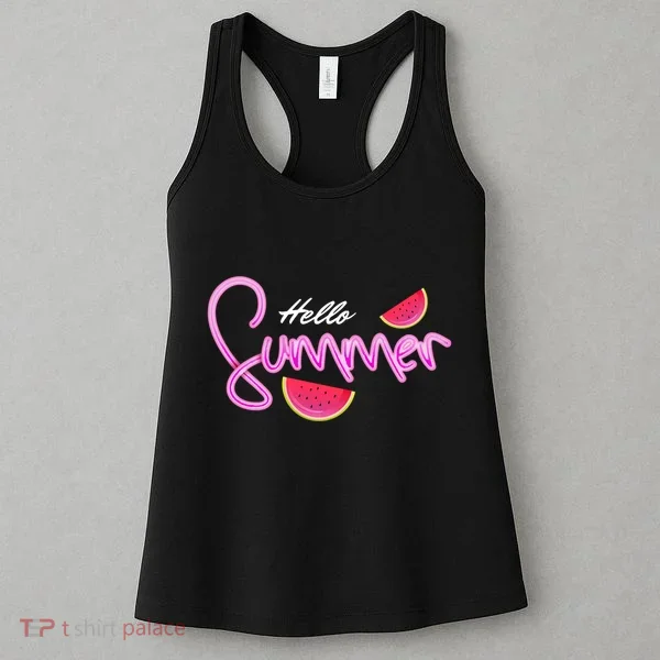 Hello Summer Watermelon Retro Women's Tank Top