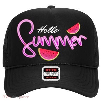 Hello Summer Watermelon Retro Hat