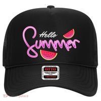Hello Summer Watermelon Retro Hat thumb 0