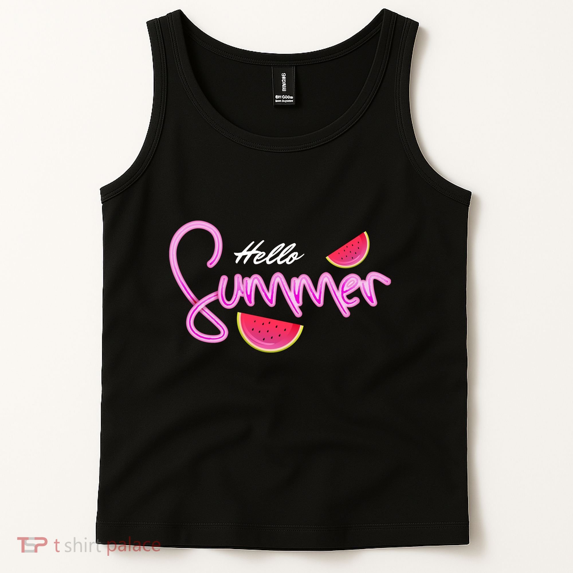 Hello Summer Watermelon Retro Tank Top
