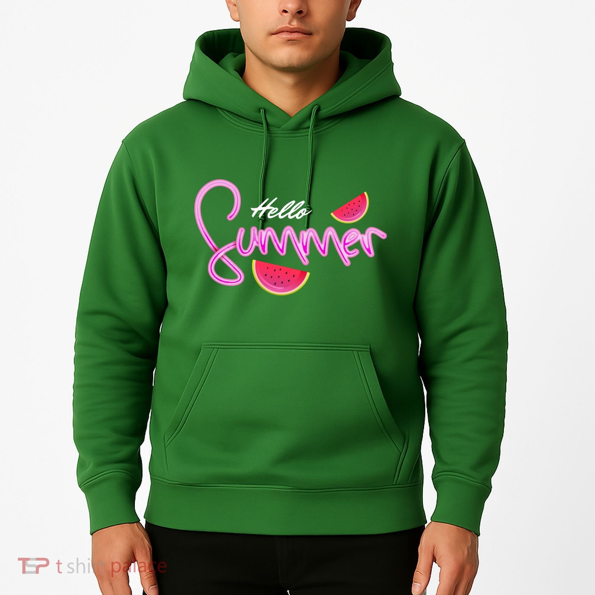 Hello Summer Watermelon Retro Hoodie
