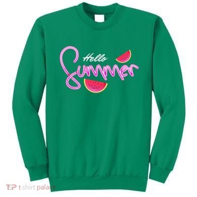 Hello Summer Watermelon Retro Sweatshirt