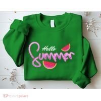 Hello Summer Watermelon Retro Sweatshirt thumb 2
