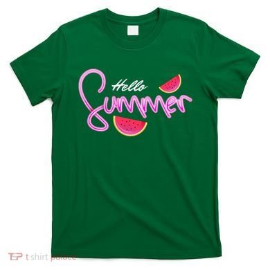 Hello Summer Watermelon Retro T-Shirt