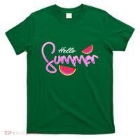 Hello Summer Watermelon Retro T-Shirt thumb 0