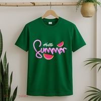 Hello Summer Watermelon Retro T-Shirt thumb 2