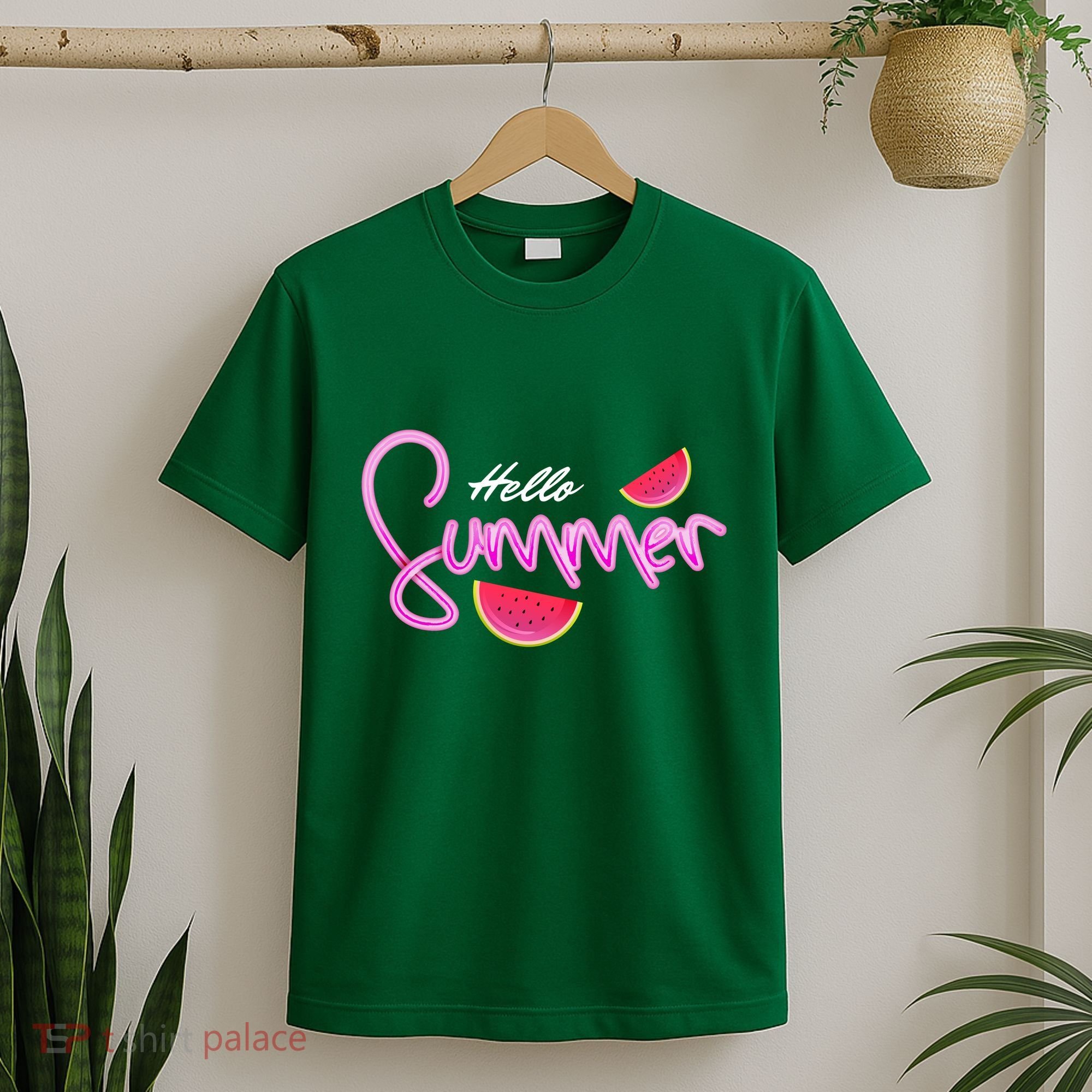 Hello Summer Watermelon Retro T-Shirt