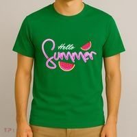 Hello Summer Watermelon Retro T-Shirt thumb 3