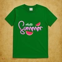 Hello Summer Watermelon Retro T-Shirt thumb 5