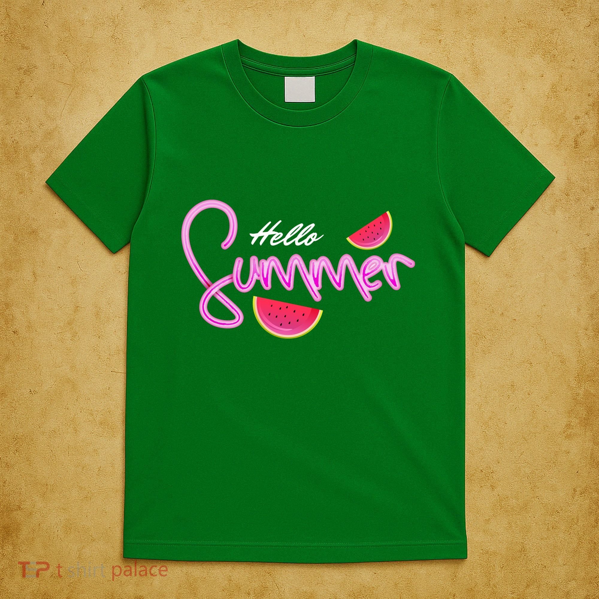 Hello Summer Watermelon Retro T-Shirt