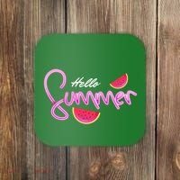 Hello Summer Watermelon Retro Coaster thumb 0