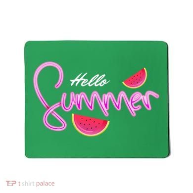 Hello Summer Watermelon Retro Mousepad