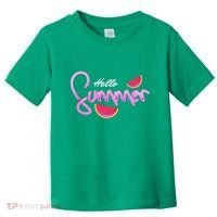 Hello Summer Watermelon Retro Toddler T-Shirt thumb 0