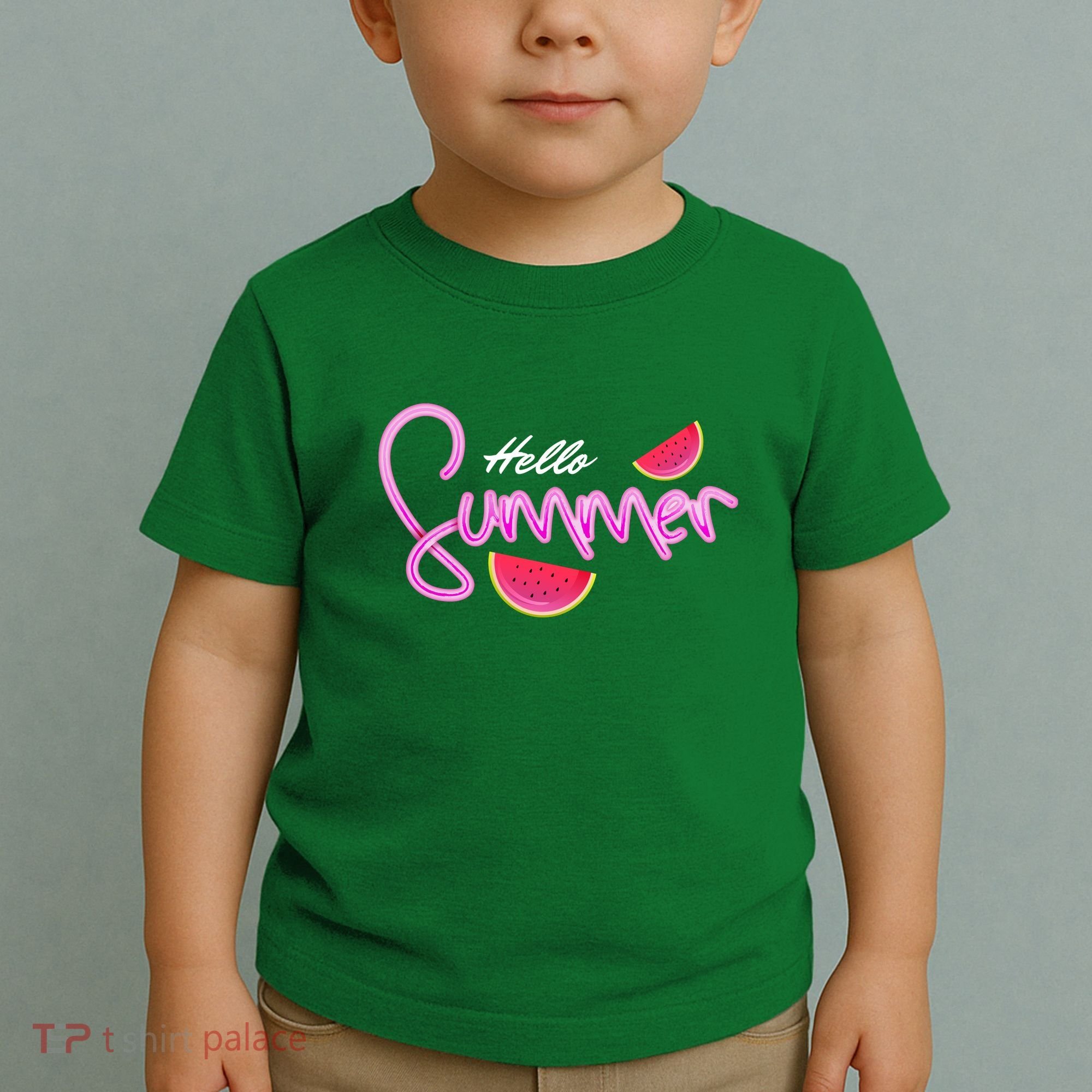 Hello Summer Watermelon Retro Toddler T-Shirt