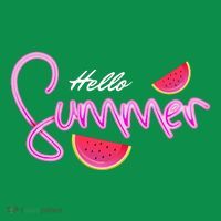 Hello Summer Watermelon Retro Toddler T-Shirt thumb 4