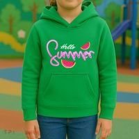 Hello Summer Watermelon Retro Kids Hoodie thumb 3