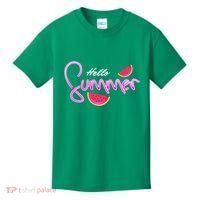 Hello Summer Watermelon Retro Kids T-Shirt thumb 0