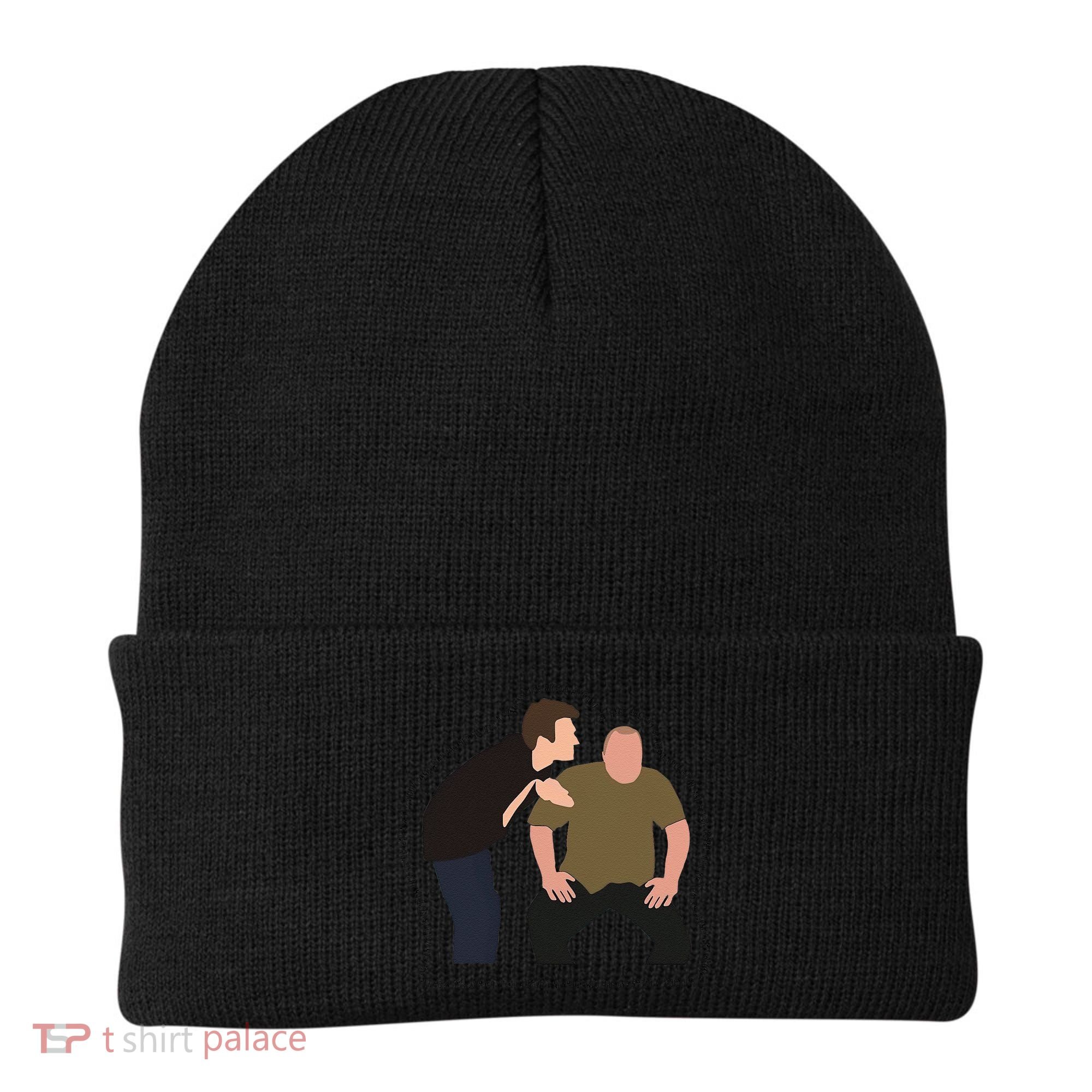 Her Sister Was A Witch Bro Funny Halloween Beanie