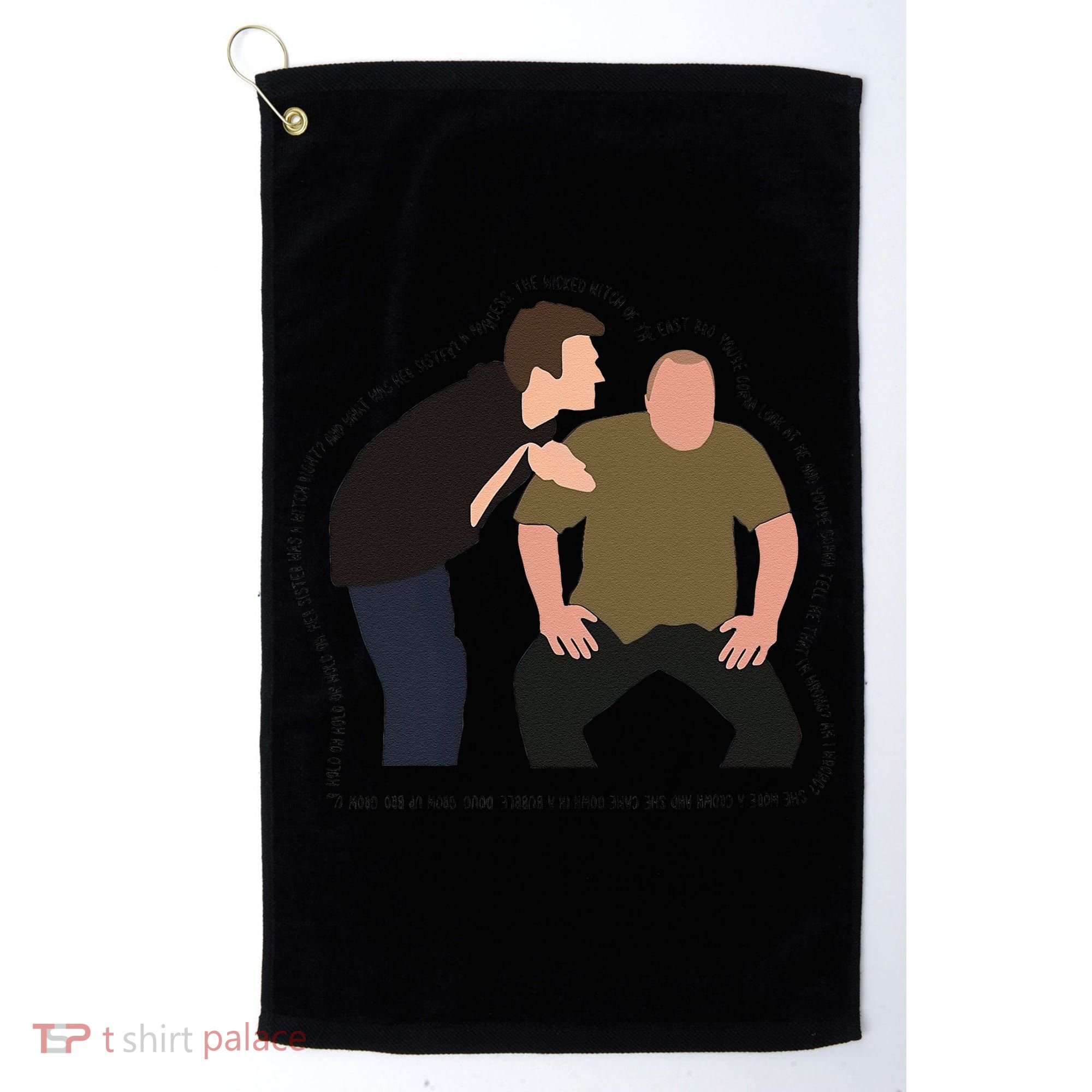 Her Sister Was A Witch Bro Funny Halloween Golf Towel