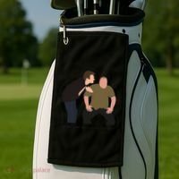 Her Sister Was A Witch Bro Funny Halloween Golf Towel thumb 2