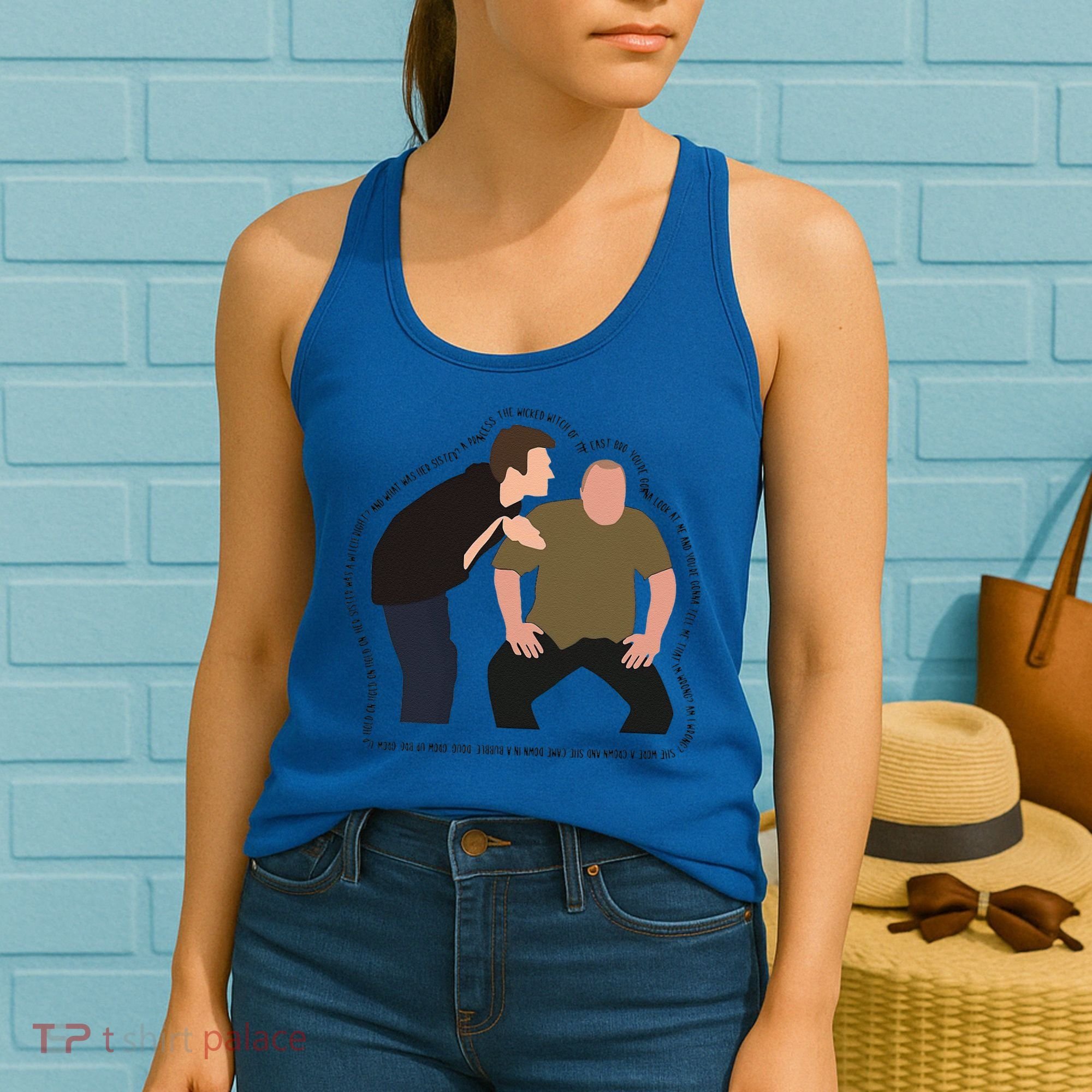 Her Sister Was A Witch Bro Funny Halloween Women's Tank Top