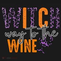 Halloween Spooky Witch Way To The Wine Drinking Matching Family Sweatshirt thumb 3