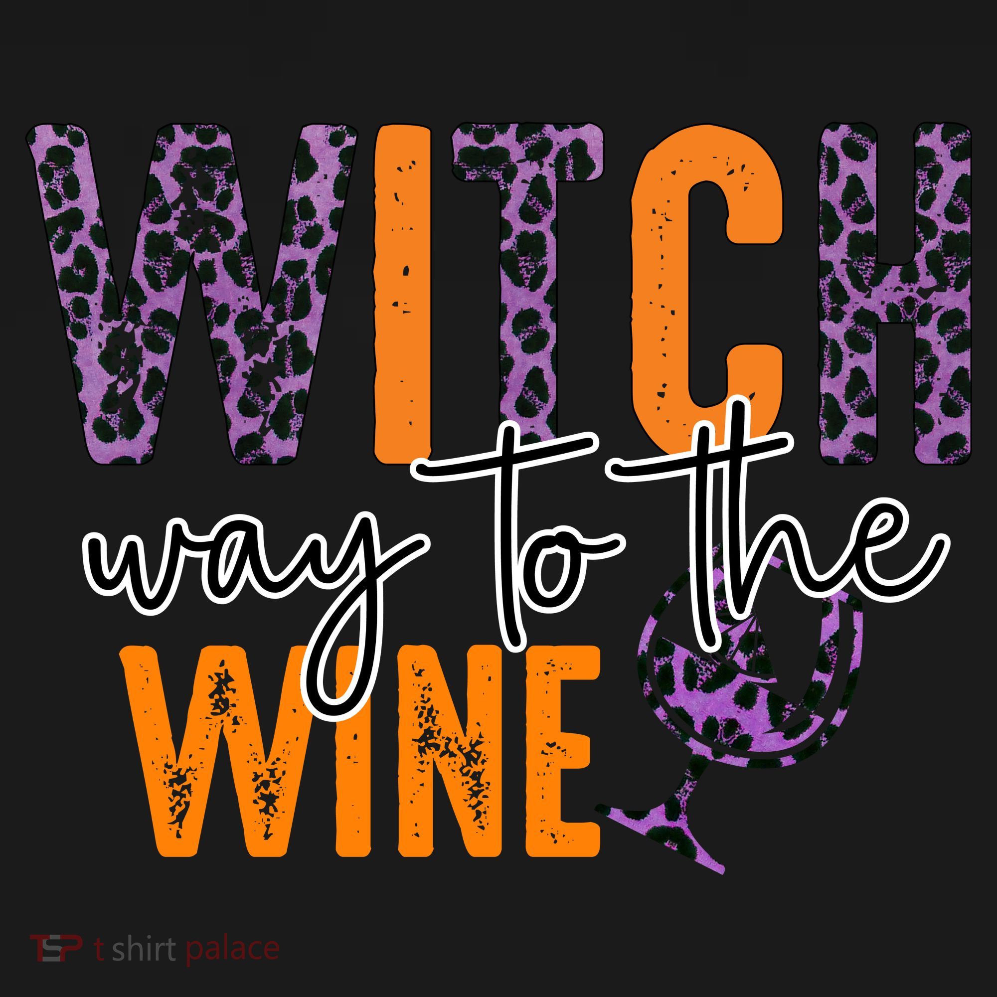 Halloween Spooky Witch Way To The Wine Drinking Matching Family Sweatshirt