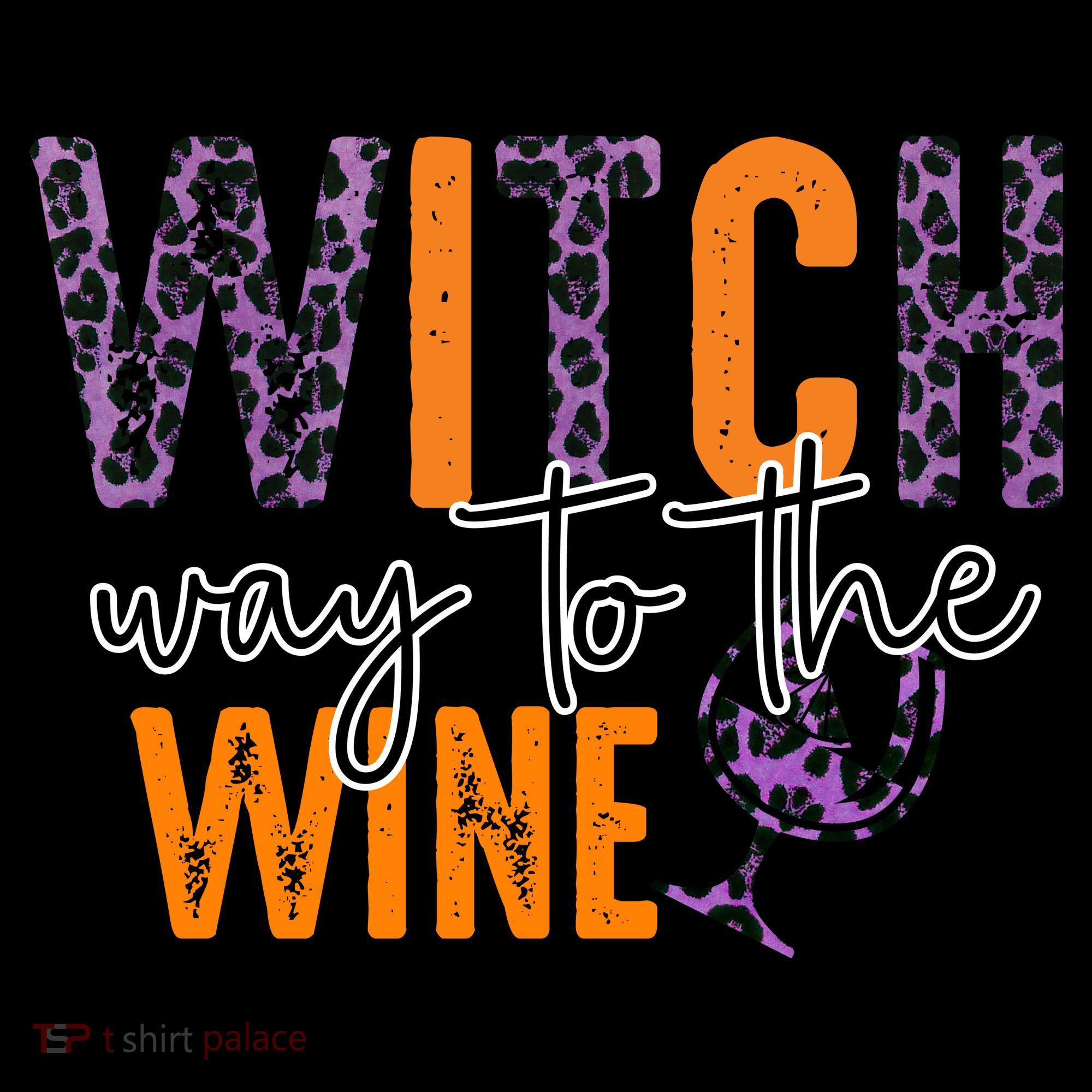 Halloween Spooky Witch Way To The Wine Drinking Matching Family Coffee Mug