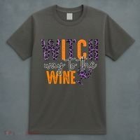 Halloween Spooky Witch Way To The Wine Drinking Matching Family T-Shirt thumb 4