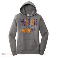 Halloween Spooky Witch Way To The Wine Drinking Matching Family Women's Hoodie thumb 0