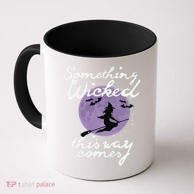 Halloween SOMETHING WICKED This WAY COMES Shakespeare Coffee Mug