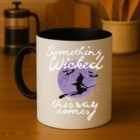 Halloween SOMETHING WICKED This WAY COMES Shakespeare Coffee Mug thumb 4