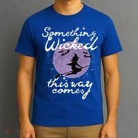 Halloween SOMETHING WICKED This WAY COMES Shakespeare T-Shirt thumb 3