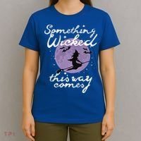 Halloween SOMETHING WICKED This WAY COMES Shakespeare T-Shirt thumb 4