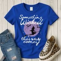 Halloween SOMETHING WICKED This WAY COMES Shakespeare Women's T-Shirt thumb 3