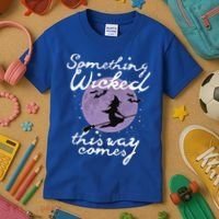 Halloween SOMETHING WICKED This WAY COMES Shakespeare Kids T-Shirt thumb 3