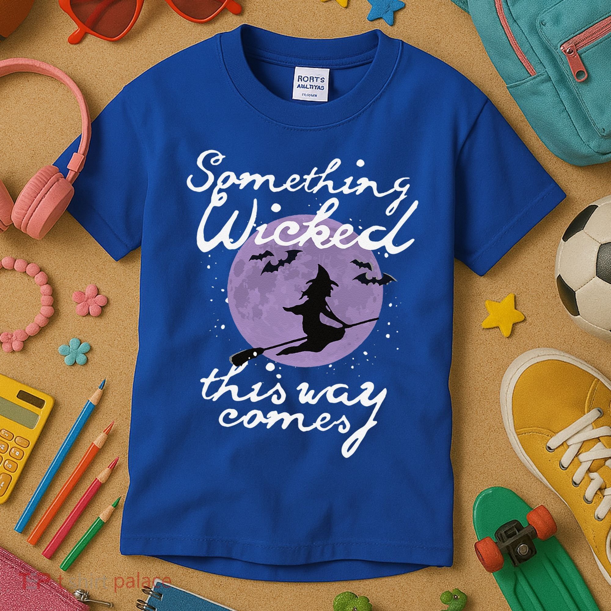 Halloween SOMETHING WICKED This WAY COMES Shakespeare Kids T-Shirt
