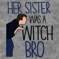 Her Sister Was A Witch Bro She Came Down In A Bubble Funny Toddler Hoodie thumb 2