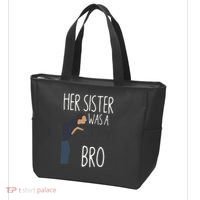 Her Sister Was A Witch Bro Funny Sister Warning Tote Bag thumb 3