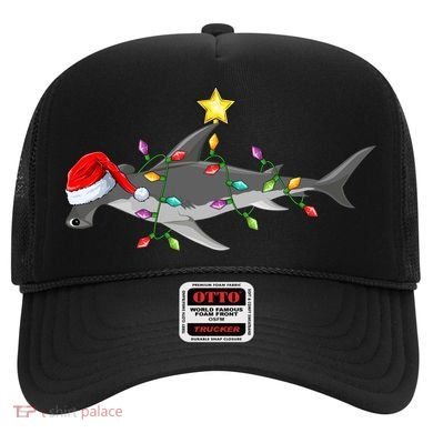 Hammerhead Shark Xmas Tree Lighting Santa Shark Christmas Gift Hat