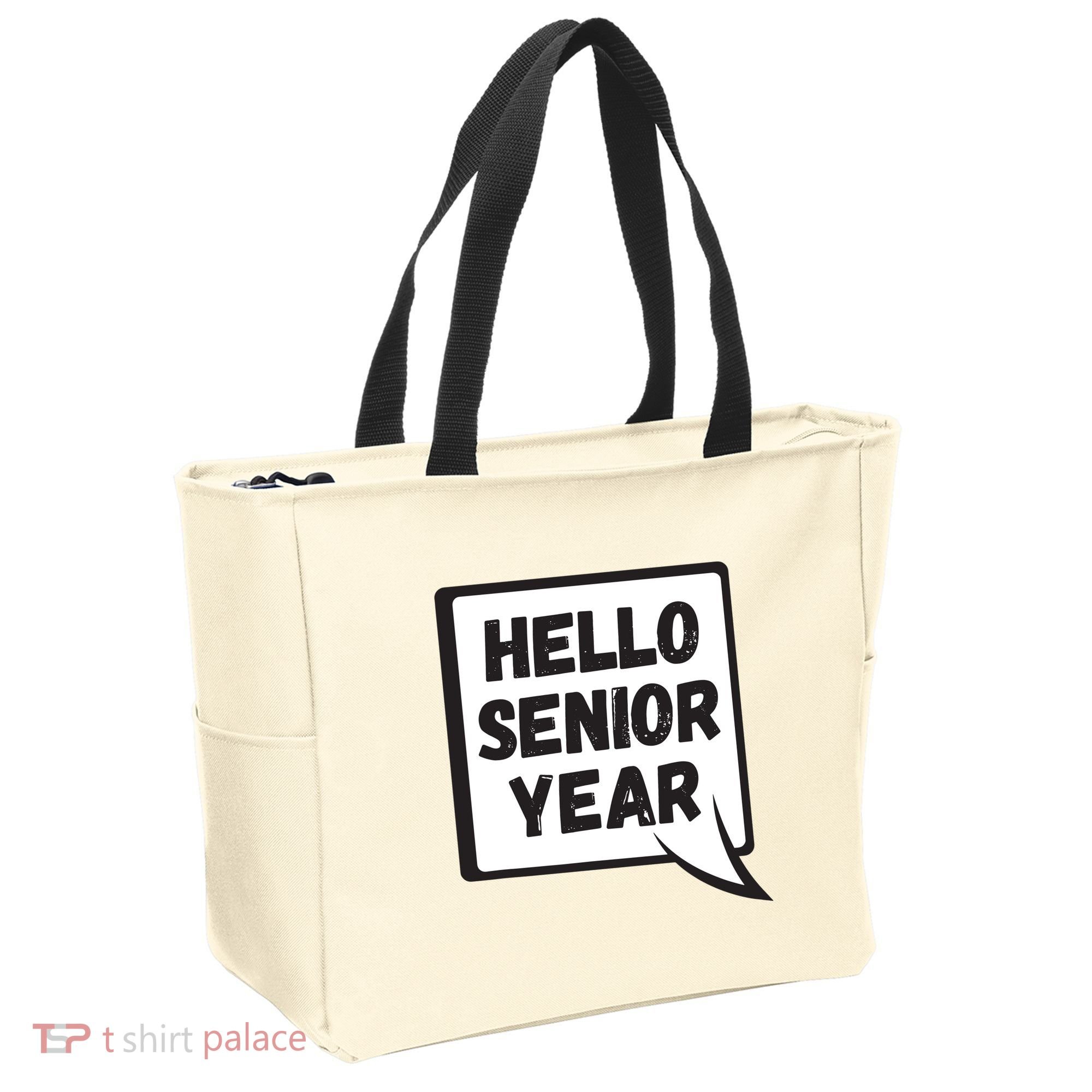 Hello Senior Year Gift Graduation Gift Tote Bag