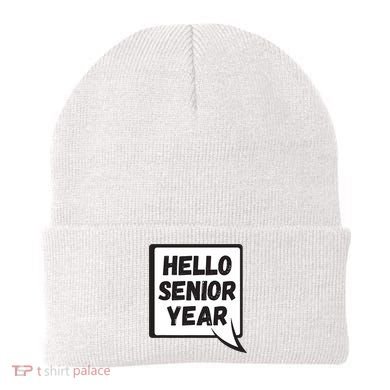 Hello Senior Year Gift Graduation Gift Beanie