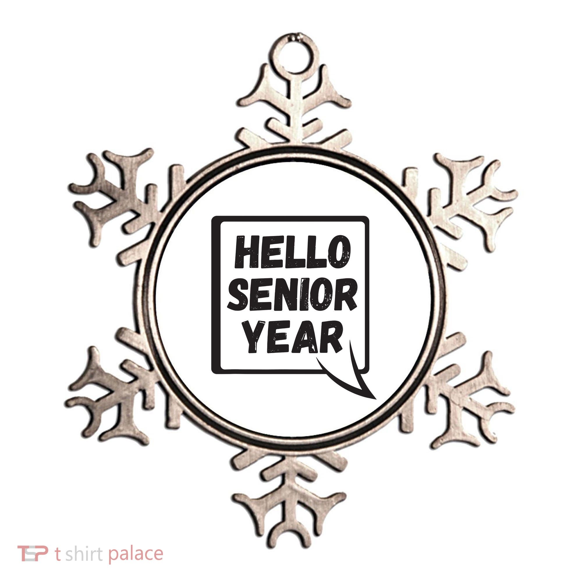 Hello Senior Year Gift Graduation Gift Ornament