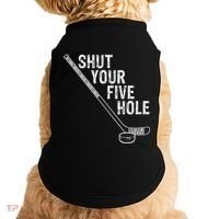 Hockey Shut Your Five Hole Goalie Doggie Tank thumb 0