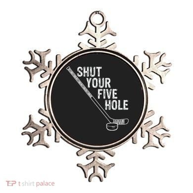 Hockey Shut Your Five Hole Goalie Ornament
