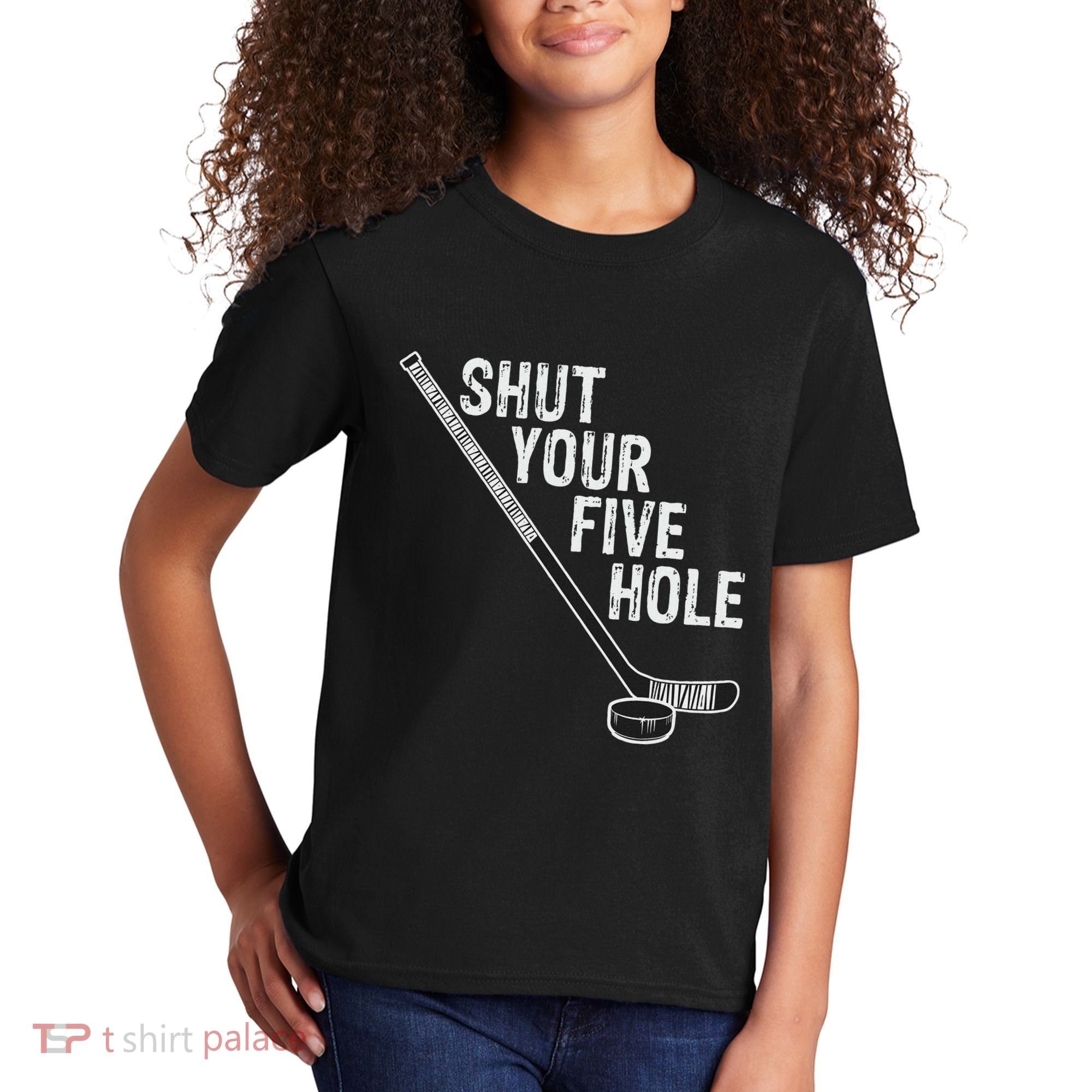 Hockey Shut Your Five Hole Goalie Kids T-Shirt