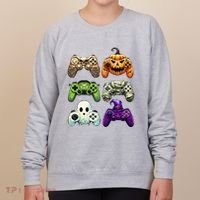 Halloween Skeleton Zombie Gaming Controllers Mummy Women's Sweatshirt thumb 0
