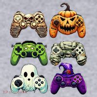 Halloween Skeleton Zombie Gaming Controllers Mummy Women's Sweatshirt thumb 2