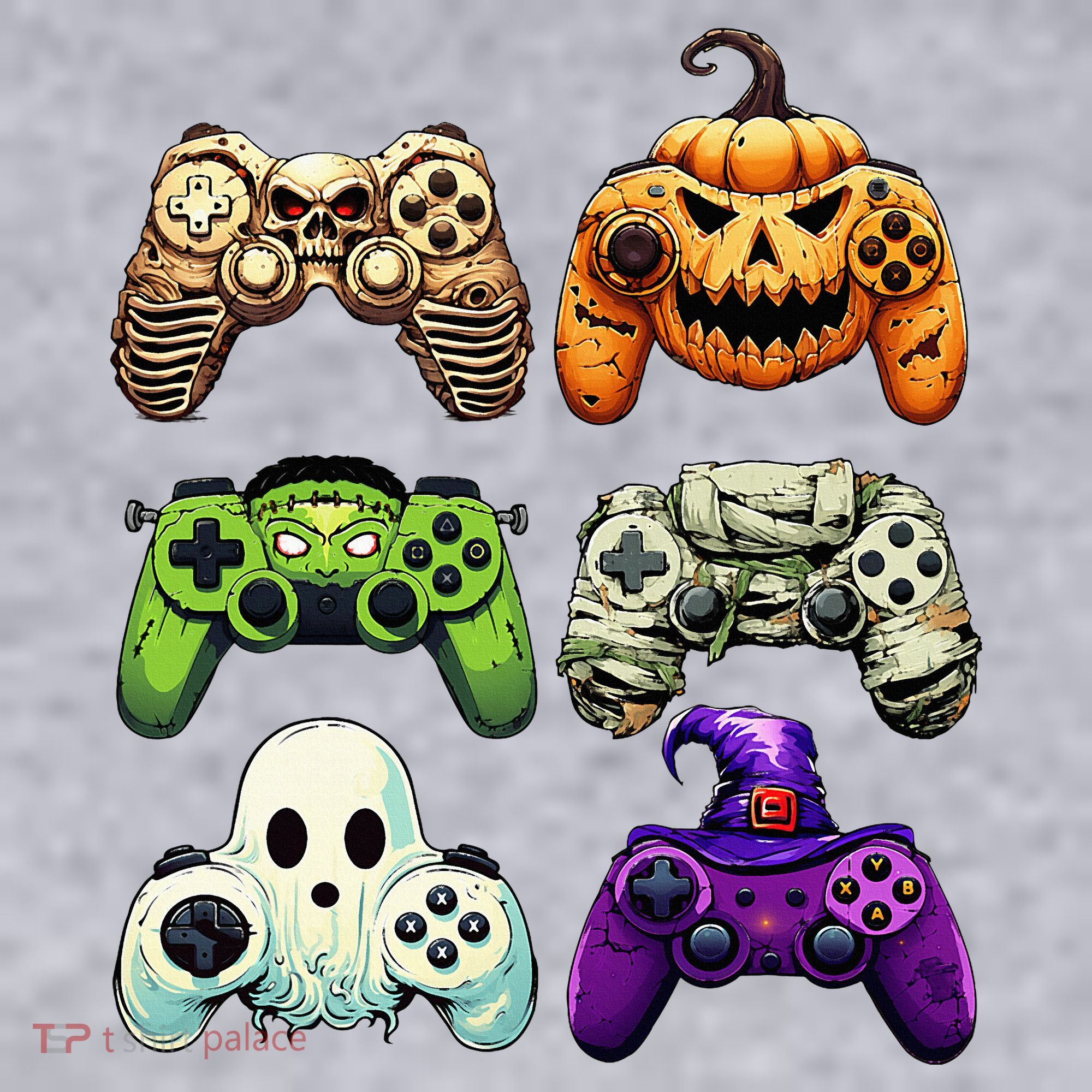 Halloween Skeleton Zombie Gaming Controllers Mummy Women's Sweatshirt
